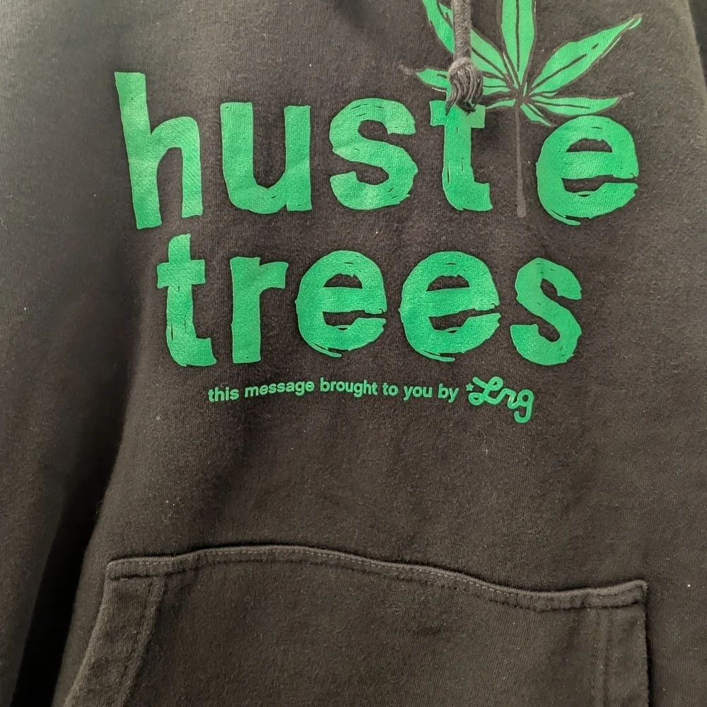 Black Hustle Trees Hoodie